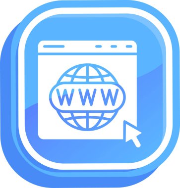 İnternet tarayıcı web simgesi - taslak biçimi
