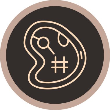 Gıda simgesinin vektör illüstrasyonu