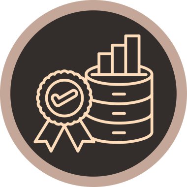 Bir simgenin vektör illüstrasyonu