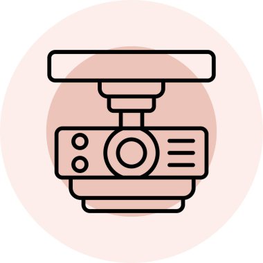 kamera simgesi vektör illüstrasyonu