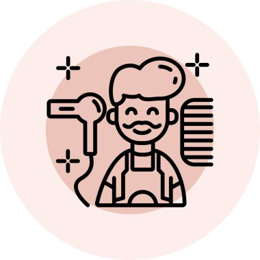 Bir insan simgesinin vektör illüstrasyonu