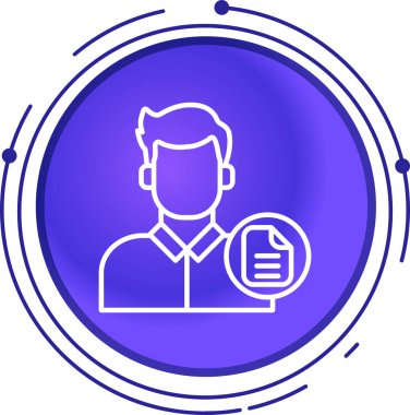 Dizüstü bilgisayarı olan bir adamın vektör çizimi