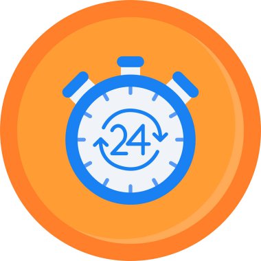 Saat simgesinin vektör illüstrasyonu