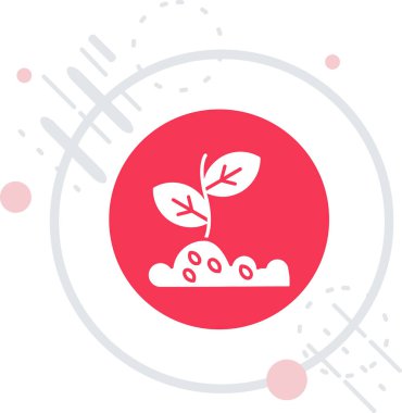 Çizgi Çiçeği simgesi beyaz arkaplanda izole edildi. Renkli taslak konsepti. Vektör.