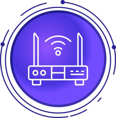 Wi-fi yönlendirici. Basit resimleme