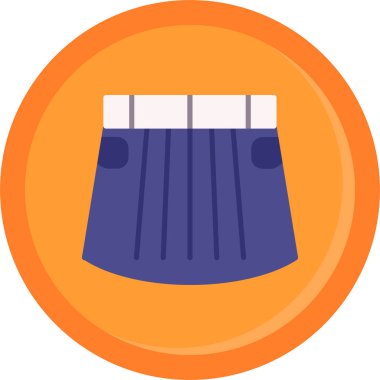 Moda. Web simgesi basit illüstrasyon