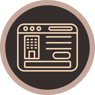 seo modern simgesinin vektör illüstrasyonu