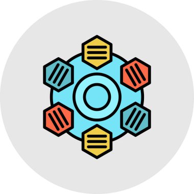 seo modern simgesinin vektör illüstrasyonu