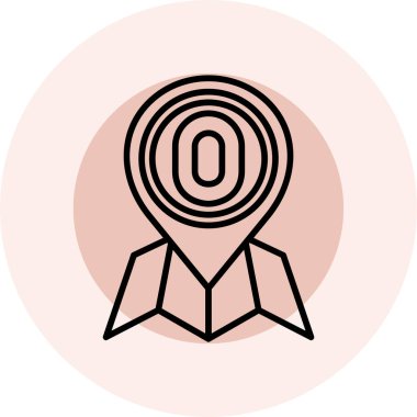 Rozet. Web simgesi basit illüstrasyon