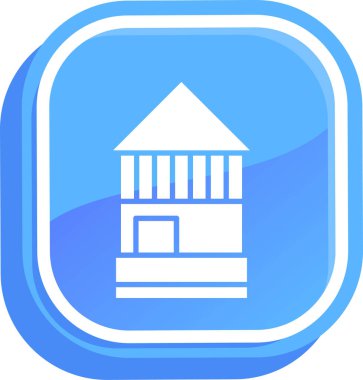 mimari yapı ikonu ana hatlar biçiminde