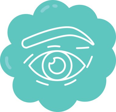 Göz. Web simgesi basit illüstrasyon