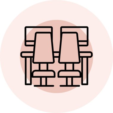 sandalye simgesi çizimi