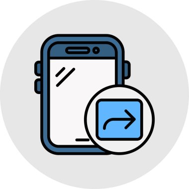 akıllı telefon simgesi vektör illüstrasyonu