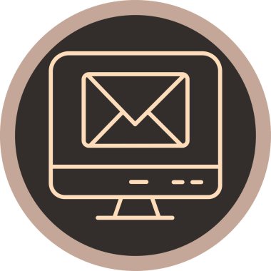 Dizüstü bilgisayar simgesinin vektör çizimi