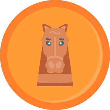 At Ağı simgesi basit illüstrasyon