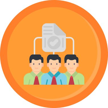 takım çalışması simgesi, vektör illüstrasyonu basit tasarım