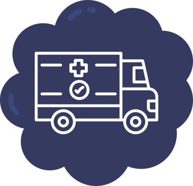 Teslimat. Web simgesi basit illüstrasyon