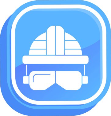 Gözlük. Web simgesi basit illüstrasyon