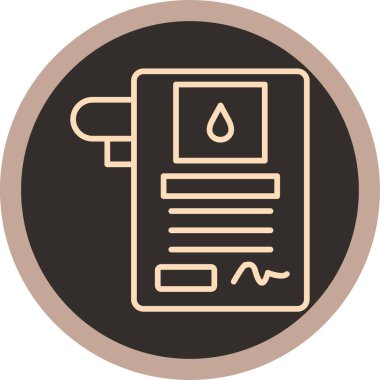 Petrol tankeri simgesi, vektör çizimi basit tasarım