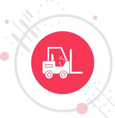 Bir kamyon simgesinin vektör çizimi