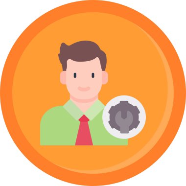 İş adamı. düz dizayn