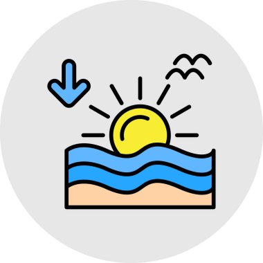 Güneş Simgesi Vektör illüstrasyonu