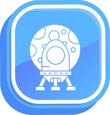 Roket ikonu. Düz dizayn. vektör illüstrasyonu.