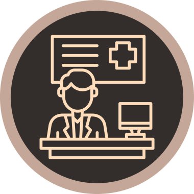 Bir insan simgesinin vektör illüstrasyonu