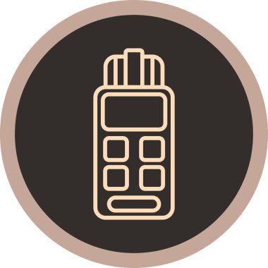 Eşsiz telsiz sesli vektör simgesi