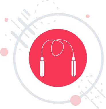 Beyaz çizgi kulaklık simgesi beyaz arkaplanda izole edildi. Kulaklık işareti. Müzik dinlemek için konsept. Servis, bakım ve operatör. kırmızı daire düğmesi.