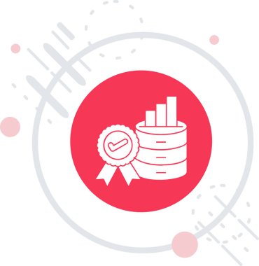 İş ve finans simgesinin vektör illüstrasyonu