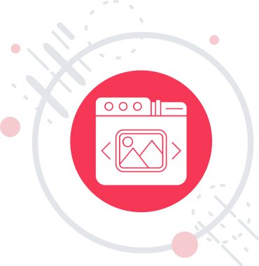 Line Smart ev simgesi beyaz arkaplanda izole edildi. Uzaktan kumanda. Renkli taslak konsepti. Vektör.