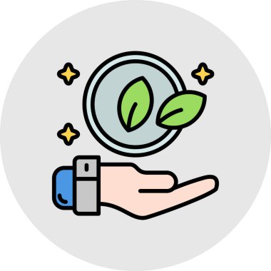 bitki simgesi vektör illüstrasyonu