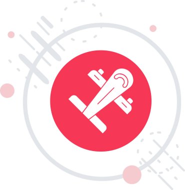 Çizgi boyası fırça simgesi beyaz arkaplanda izole edildi. Renkli taslak konsepti. Vektör