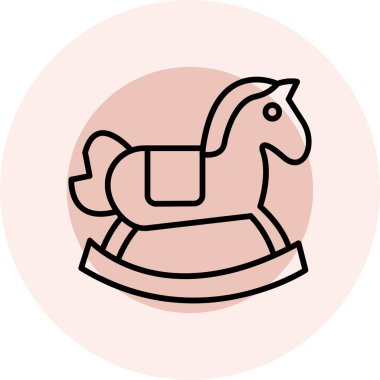 At. Web simgesi basit illüstrasyon