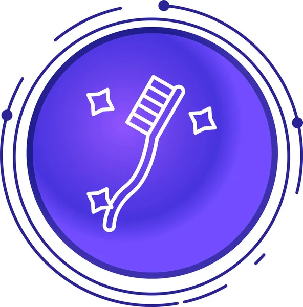 Çizgi çapraz saç fırçası simgesi beyaz arkaplanda izole. Taraklı tarak. vektör illüstrasyonu