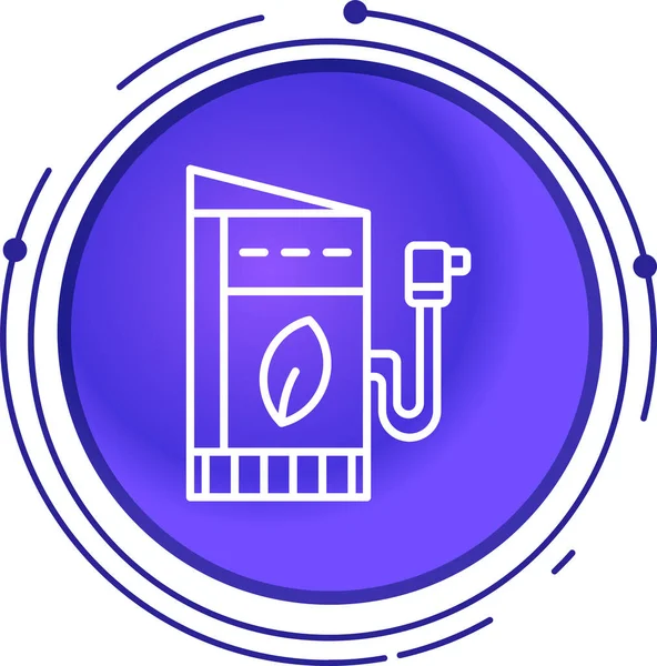 Benzin istasyonunun vektör illüstrasyonu