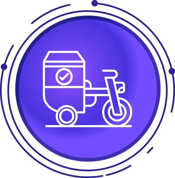 Çizgi Scooter simgesi beyaz arkaplanda izole edildi. Renkli taslak konsepti. Vektör.