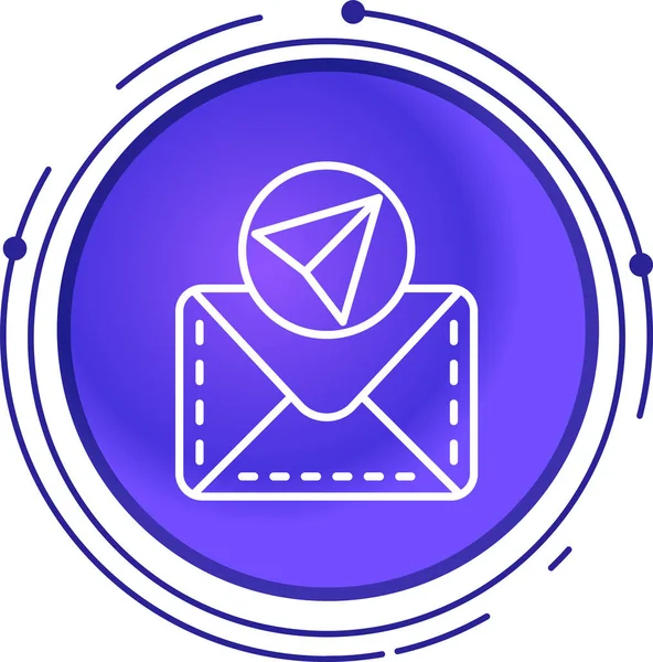 Moda biçimi izole edilmiş arkaplanda e- posta simgesi