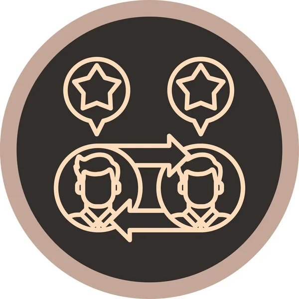 Bir yıldız simgesinin vektör illüstrasyonu