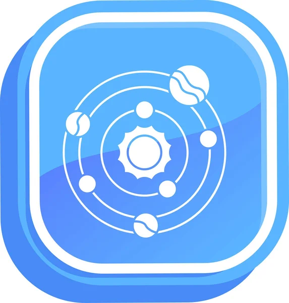 Bir dairenin mavi ve beyaz arkaplanının vektör çizimi