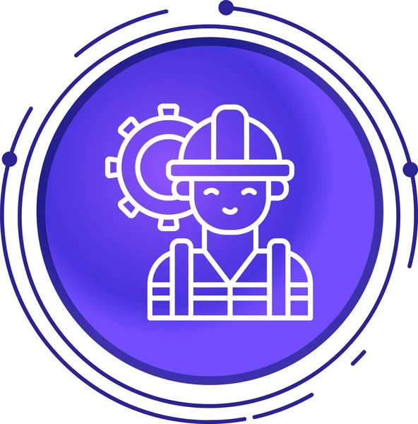 Miğferli bir adamın vektör çizimi