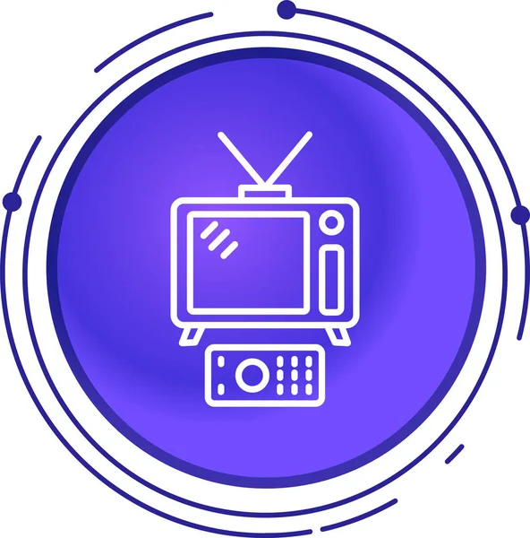 Vektör TV simgesi illüstrasyonu