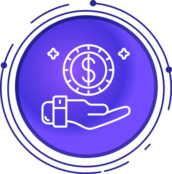 Bozuk para simgesinin vektör illüstrasyonu