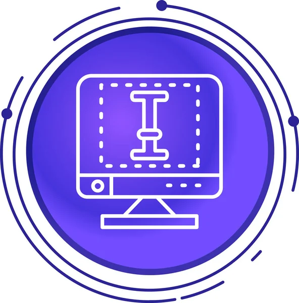 Bilgisayar izleyici simgesi - taslak biçimi