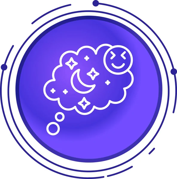 Beyin simgesi, vektör illüstrasyonu