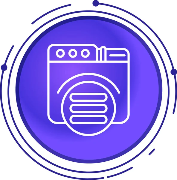 Beyaz arkaplanda mavi çizgi yıkama simgesi izole edildi. makine simgesi. Çamaşır makinesi, makine. Ev aletleri sembolü. soyut çember rastgele noktalar.