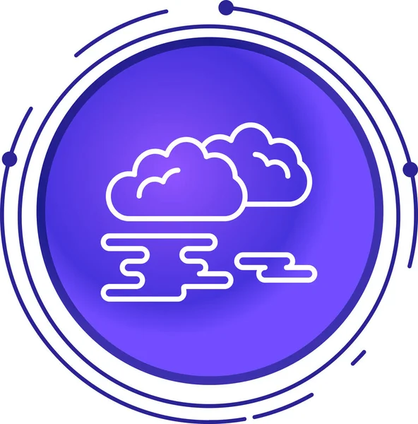 Bulut simgesinin vektör illüstrasyonu