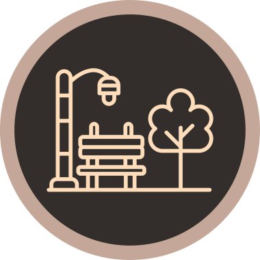 Modern simgenin vektör illüstrasyonu