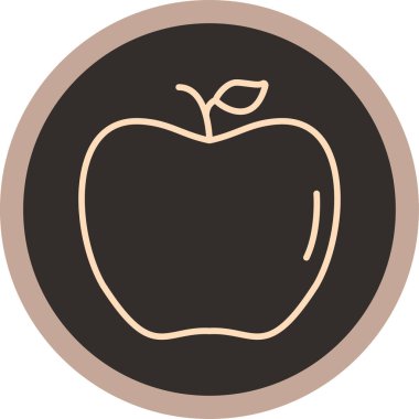 elma simgesinin vektör illüstrasyonu